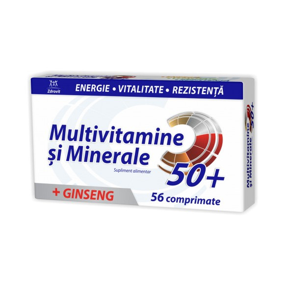 Multivitamine + Minerale + Ginseng - 56 cpr