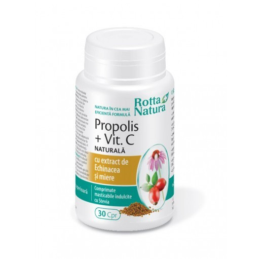 Propolis + Vitamina C+ Echinacea + Miere - 30 cps