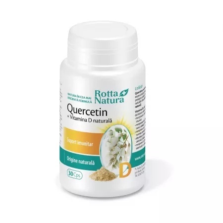 Quercetin + Vitamina D naturala - 30 cps