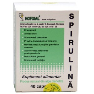 Spirulina 500 mg 40caps Hofigal