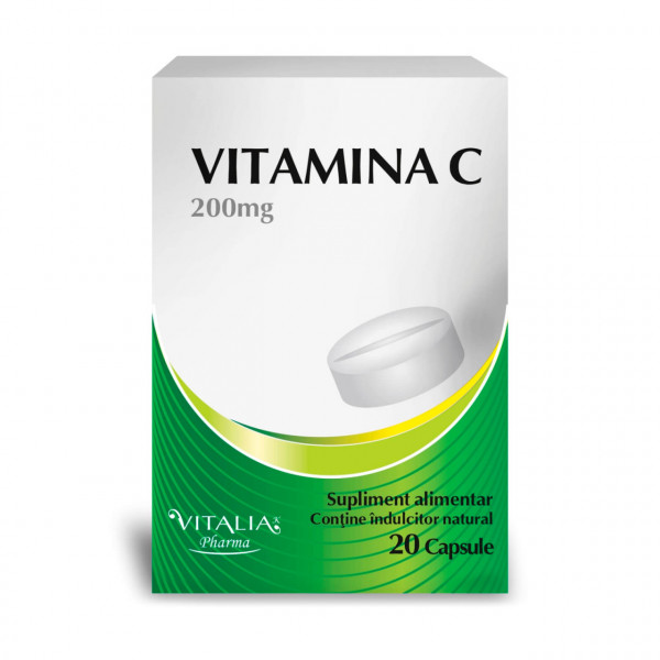 Vitamina C 200mg - 20 cps
