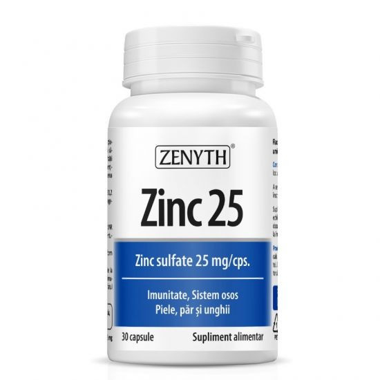 Zinc 25 sulfat de zinc 25 mg - 30 cps