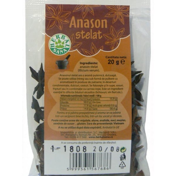 Anason stelat Herbavit - 20 g