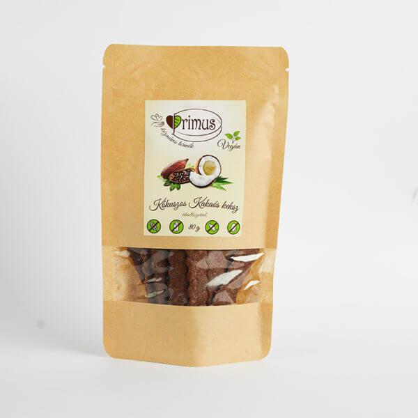 Biscuiti cu cocos si cacao Primus - 100 g