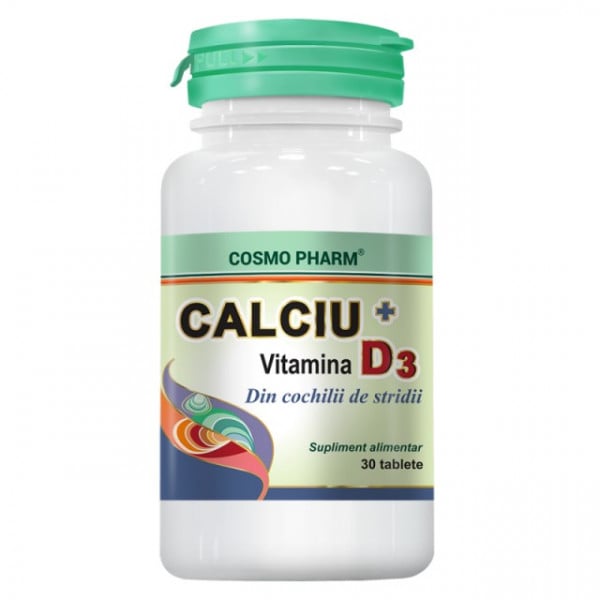 Calciu + Vitamina D3 - 30 cpr