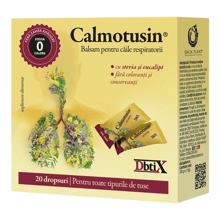 Calmotusin cu Stevia Dbtix - 20 dropsuri