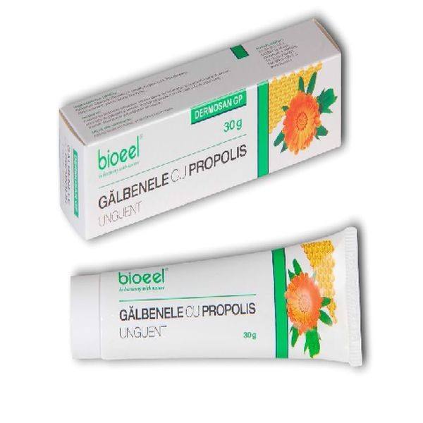 Dermosan GP Unguent galbenele cu propolis - 30 g Bioeel