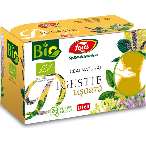 Digestie usoara ceai la plic bio D160 - 20 pliculete