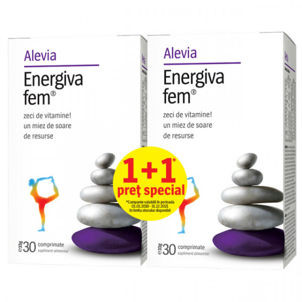 Energiva Fem - 30 cpr + 30 cpr Promo, Alevia