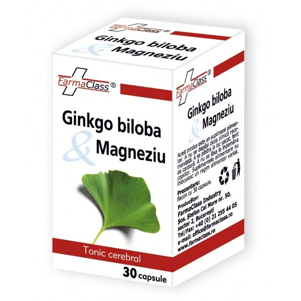 Ginkgo biloba & Magneziu - 30 cps