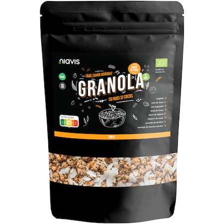 Granola cu Nuci si Cocos Ecologica/Bio - 200 g