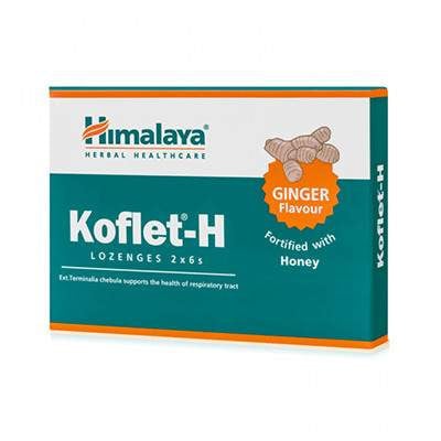 Koflet-H cu aroma de ghimbir - 12 pastile