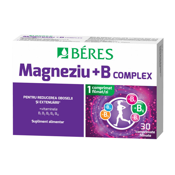 Magneziu + B complex - 30 cpr
