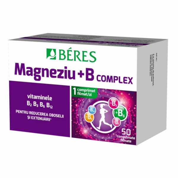 Magneziu + B complex - 50 cpr