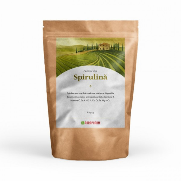 Pulbere din Spirulina - 250 g - Parapharm