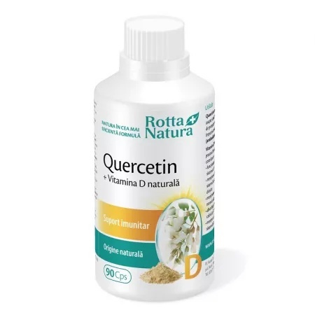 Quercetin + Vitamina D naturala - 90 cps