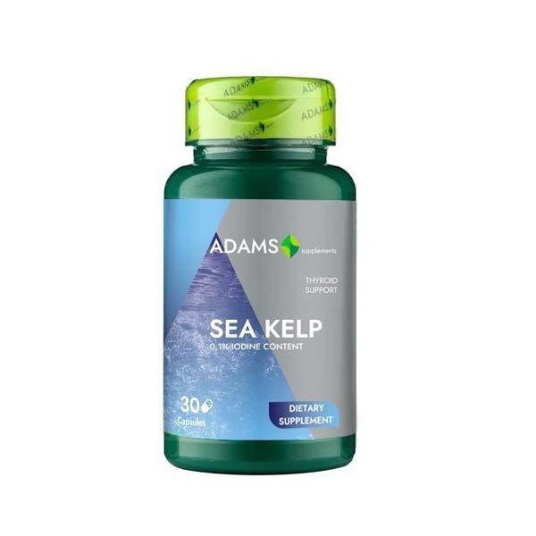Sea kelp 600 mg - 30 cps, Adams Vision