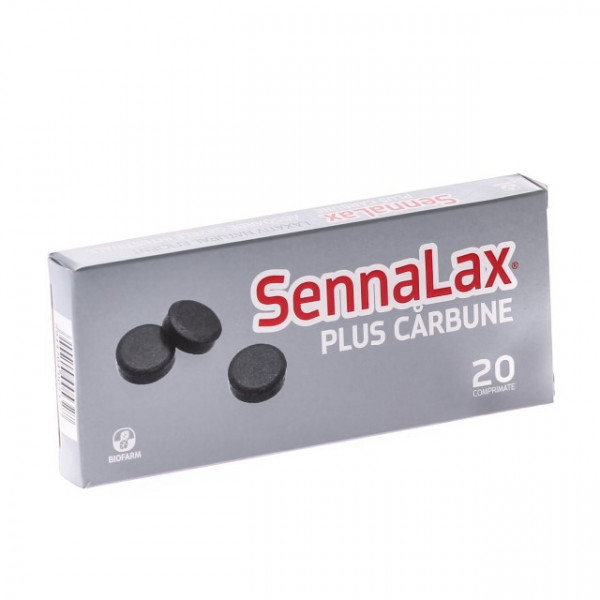 SennaLax Plus Carbune - 20 cpr