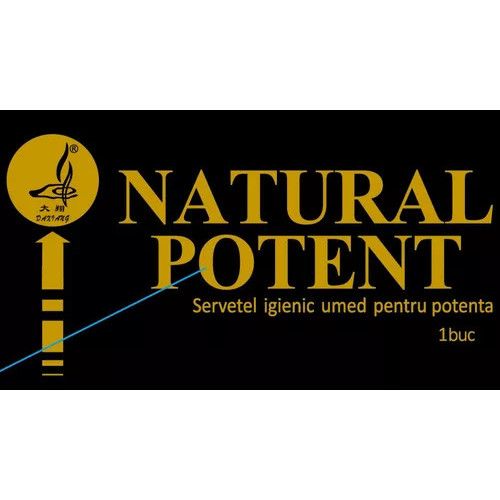 Servetel igienic umed pentru potenta Natural Potent - 1 buc