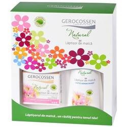 Set cadou Laptisor Crema hidratanta si lapte demachiant, Gerocossen