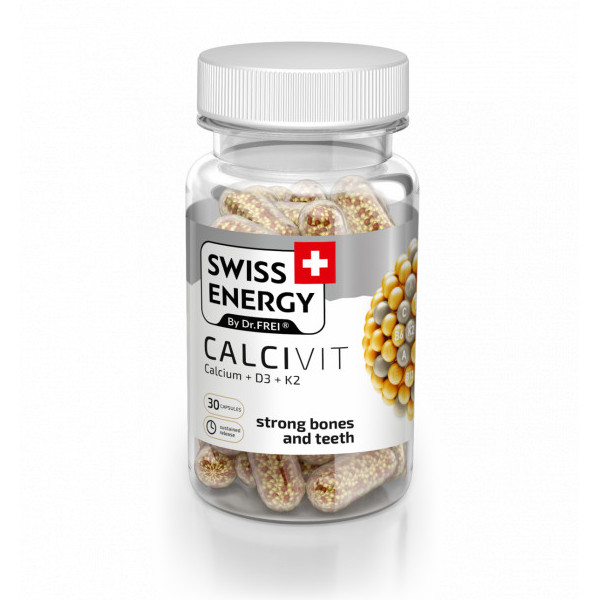 Swiss Energy Calcivit (Calciu + D3 + K2) - 30 cps