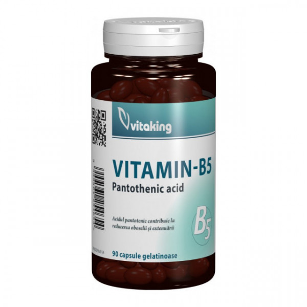 Acid pantotenic Vitamina B5 200mg - 90 cps