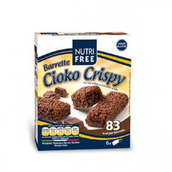 Batoane Cioko Crispy cu ciocolata - 120g (6X20G) - NutriFree