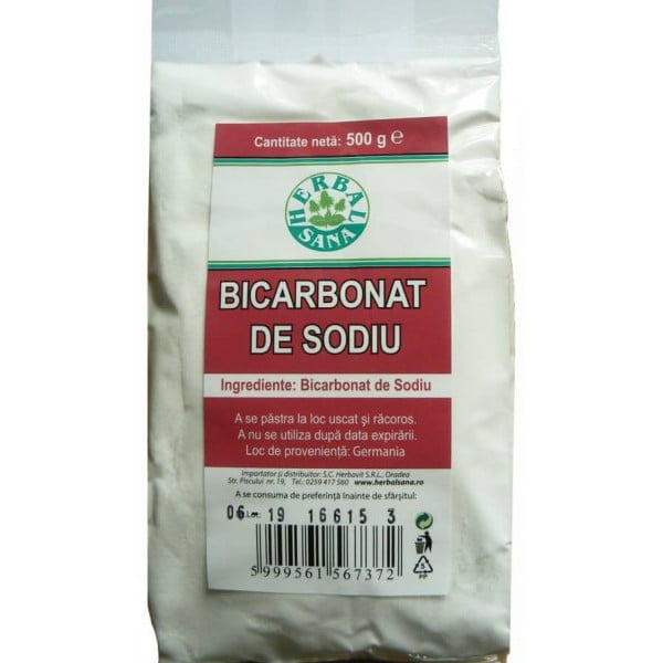 Bicarbonat de sodiu - 500 g Herbavit