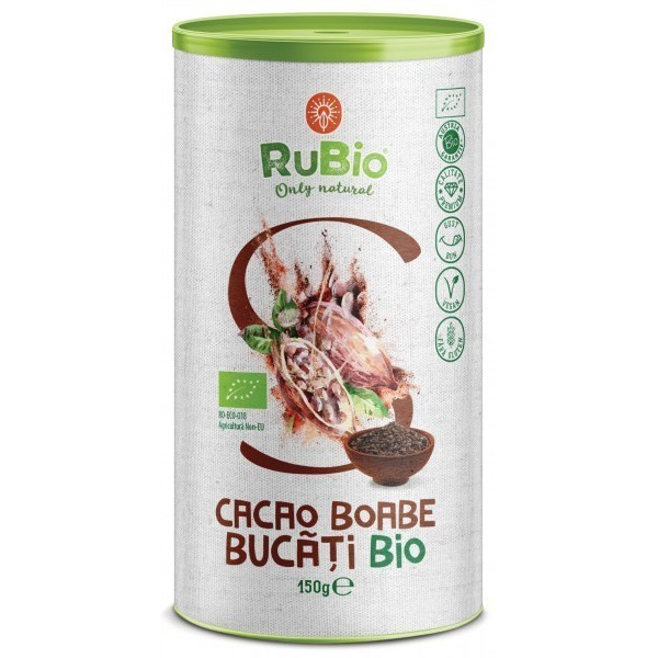 Cacao boabe intregi - 150 gr Rubio