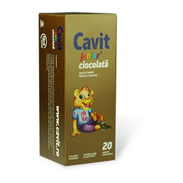 Cavit Junior ciocolata - 20 cpr