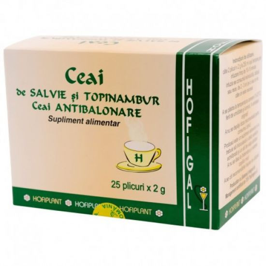 Ceai antibalonare, salvie si topinambur - 25 dz