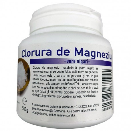 Clorura de magneziu hexahidrata (sare nigari) - 500 g