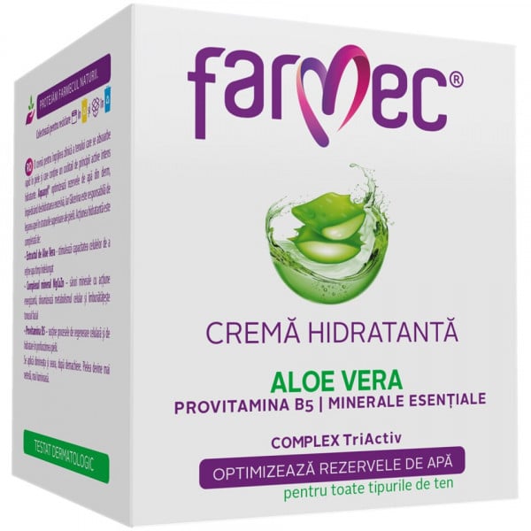 Farmec Crema Hidratanta cu Aloe Vera- 50 ml