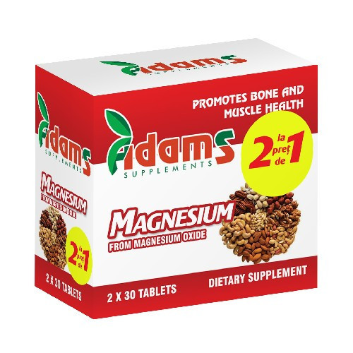 Magneziu 375 mg - 30 cpr 1+1 Gratis