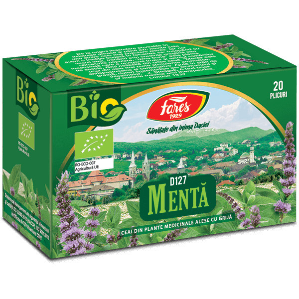 Menta ceai la plic bio D127 - 20 pliculete