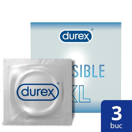 Prezervative Invisible XL - 3 buc