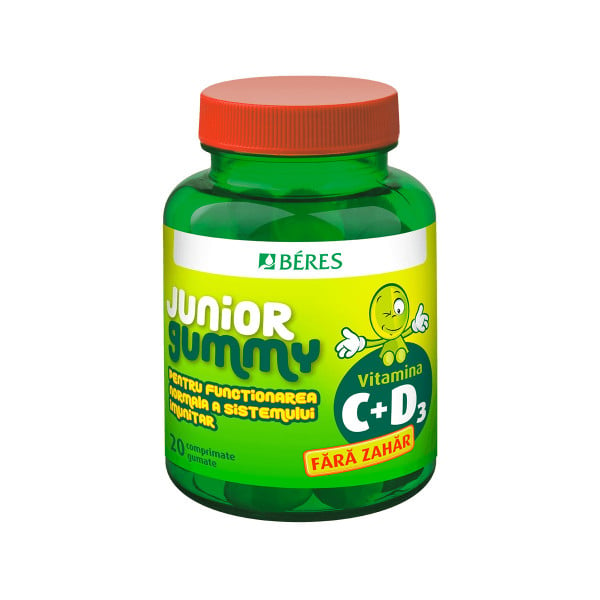 Vitamina C + D3 Junior Gummy - 20 cpr gumate
