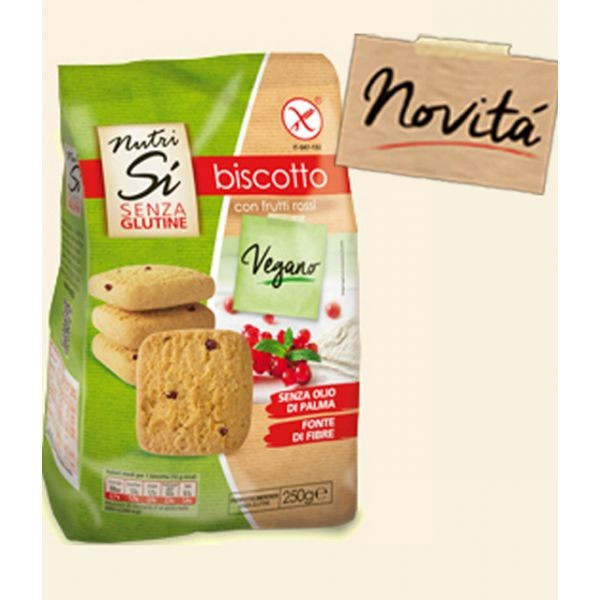 Biscotto Biscuiti vegani cu fructe rosii - 250g - Nutrisi