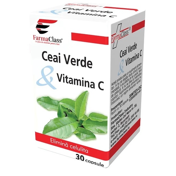 Ceai verde & Vitamina C - 30 cps