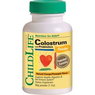Colostrum plus Probiotics (gust de portocala/ananas) - 50 gr. pudra - ChildLife Essentials