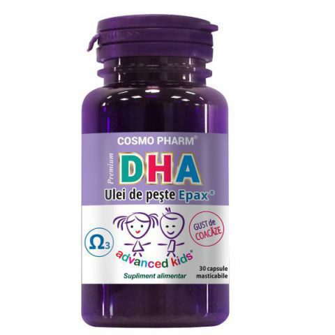 Dha Premium Ulei de peste Epax - 30 cps, Cosmo Pharm