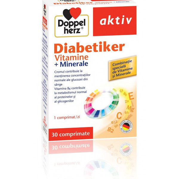 Doppelherz aktiv Diabetiker Vitamine + Minerale - 30 cpr