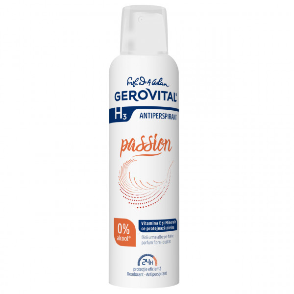 Gerovital H3 Deodorant Antiperspirant Passion - 150 ml