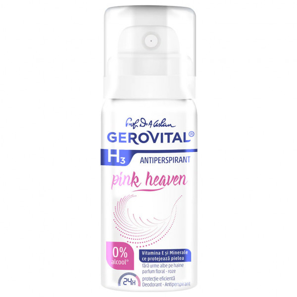 Gerovital H3 Deodorant Antiperspirant Pink Heaven - 40 ml