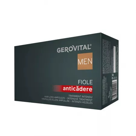 Gerovital Men Fiole anticadere tratament intensiv - 10x10ml