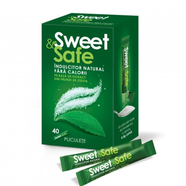 Indulcitor natural Sweet&Safe Stevia - 40dz