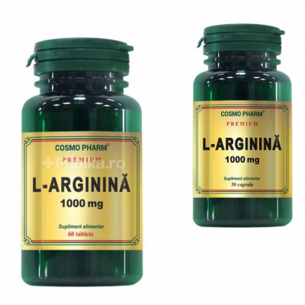 L-Arginina 1000 mg - 60cps + 30cps Gratis