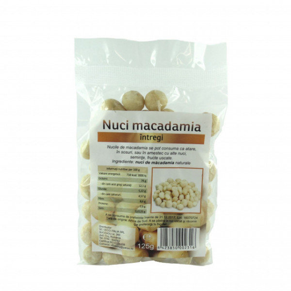 Nuci macadamia - 125g