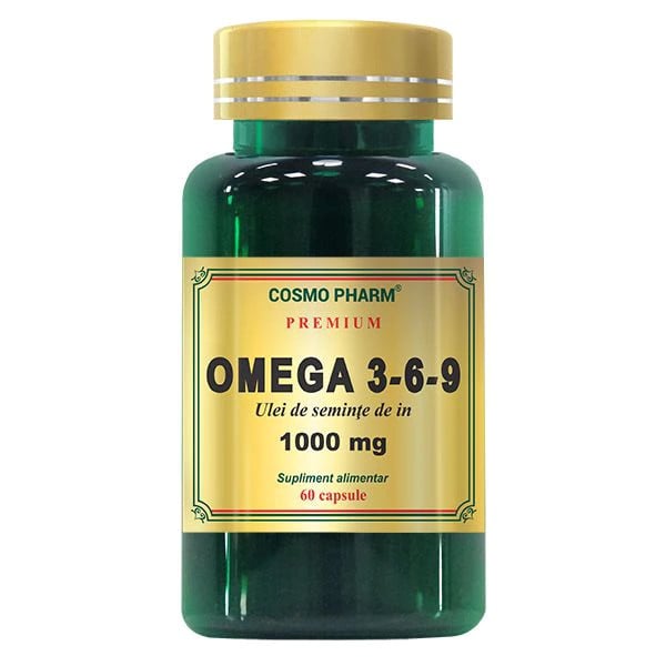 Omega 3-6-9 Ulei de seminte de in - 60 cps