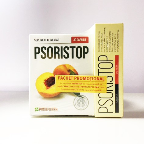 Psoristop - 30 cps + Psoristop Crema - 30 ml Cadou